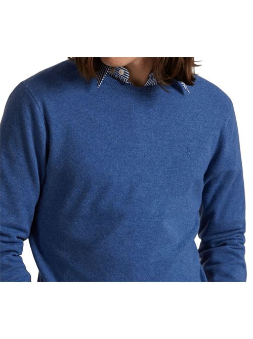 Maglia da uomo in lana, girocollo, colore azzurro POLO RALPH LAUREN | 710974148010